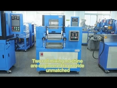 Frantumatore di gomma di due rotoli del laboratorio di ZL